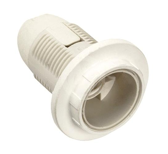 Ппл14-02-К12 Патрон пластик с кольцом, Е14, белый (50 шт), стикер на изделии, IEK