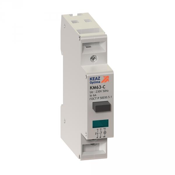 Кнопка управления  КЭАЗ  OptiDin модульн. KM63-CF-02-УХЛ3